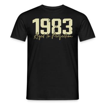 Original 1983 Rétro 1983 Cadeau d’anniversaire 1983 - T-shirt homme - noir - Devant - AI Model Male 178 light (178cm)