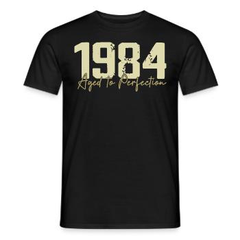 Original 1984 Rétro 1984 Cadeau d’anniversaire 1984 - T-shirt homme - noir - Devant - AI Model Male 178 light (178cm)