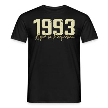 Original 1993 Rétro 1993 Cadeau d’anniversaire 1993 - T-shirt homme - noir - Devant - AI Model Male 178 light (178cm)