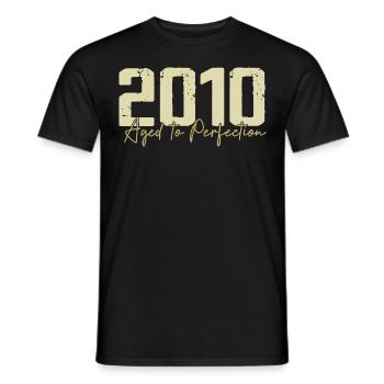 Original 2010 Rétro 2010 Cadeau d’anniversaire 2010 - T-shirt homme - noir - Devant - AI Model Male 178 light (178cm)