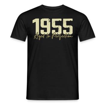 Original 1955 Rétro 1955 Cadeau d’anniversaire 1955 - T-shirt homme - noir - Devant - AI Model Male 178 light (178cm)