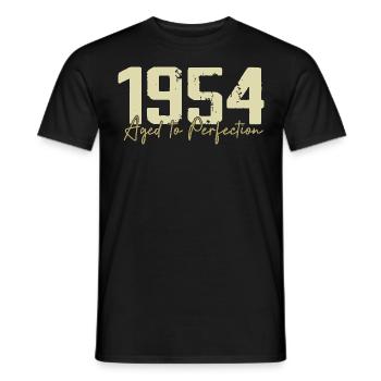 Original 1954 Retro 1954 Birthday Gift 1954 - Men's T-Shirt - black - Front - AI Model Male 178 light (178cm)