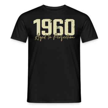 Original 1960 Retro 1960 Geburtstagsgeschenk 1960 - Männer T-Shirt - Schwarz - Vorne - AI Model Male 178 light (178cm)