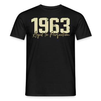 Original 1963 Rétro 1963 Cadeau d’anniversaire 1963 - T-shirt homme - noir - Devant - AI Model Male 178 light (178cm)