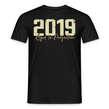 Original 2019 Retro 2019 Geburtstagsgeschenk 2019 - Männer T-Shirt - Schwarz - Vorne - AI Model Male 178 light (178cm)