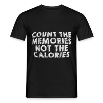 Count The Memories Not The Calories 3 - Men's T-Shirt - black - Front - AI Model Male 178 light (178cm)