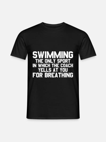 The Coach Yells At You For Breathing 3 - Männer T-Shirt - Schwarz