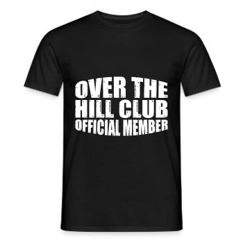 Membre officiel du Club Over The Hill 8 - T-shirt homme - noir - Devant - AI Model Male 178 light (178cm)