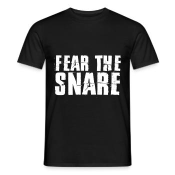 Fear The Snare 3 - Männer T-Shirt - Schwarz - Vorne - AI Model Male 178 light (178cm)