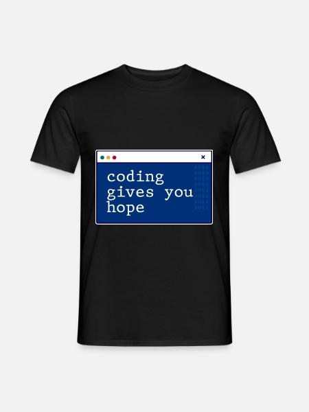 Coding Gives You Hope 2 - Men's T-Shirt - black