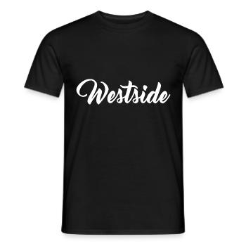 Westside Westen West - Men's T-Shirt - black - Front - AI Model Male 178 light (178cm)