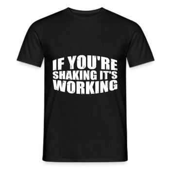 Si vous tremblez, ça marche 4 - T-shirt homme - noir - Devant - AI Model Male 178 light (178cm)