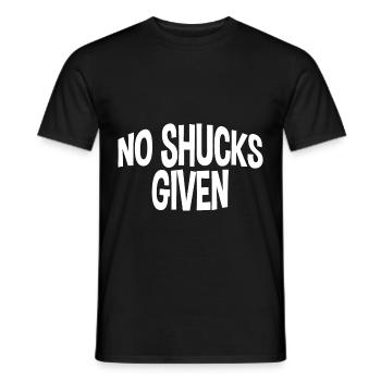 No Shucks Given - Men's T-Shirt - black - Front - AI Model Male 178 light (178cm)