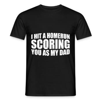 J’ai frappé un coup de circuit qui vous a marqué en tant que mon père 4 - T-shirt homme - noir - Devant - AI Model Male 178 light (178cm)