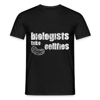 Biologists Take Cellfies 5 - Männer T-Shirt - Schwarz - Vorne - AI Model Male 178 light (178cm)