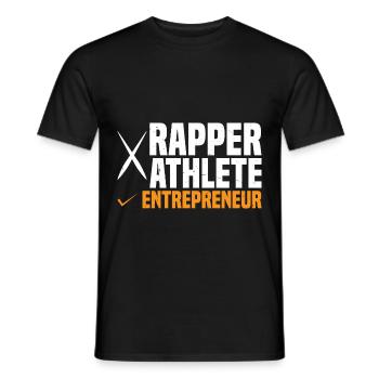 Rapper Athlete Entrepreneur 58 - Men's T-Shirt - black - Front - AI Model Male 178 light (178cm)
