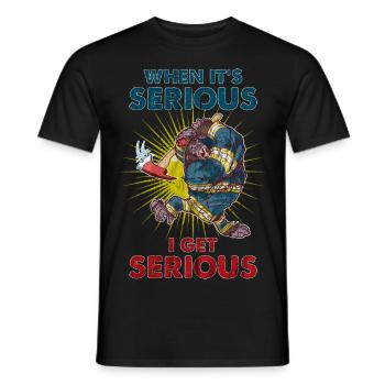 Pompier Vintage pompier chemise pompier cadeau - T-shirt homme - noir - Devant - AI Model Male 178 light (178cm)
