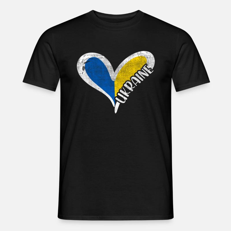 Ukraine Krieg - Männer T-Shirt - Schwarz