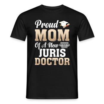 Fière mère avocate étudiante en droit - T-shirt homme - noir - Devant - AI Model Male 178 light (178cm)