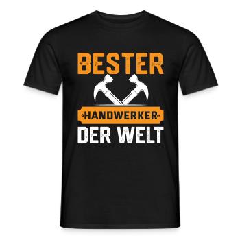 Bester Handwerker der Welt Lustig Handwerk - Männer T-Shirt - Schwarz - Vorne - AI Model Male 178 light (178cm)