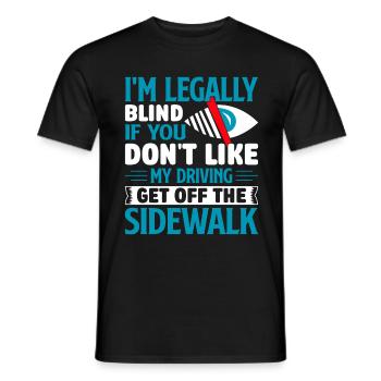 Legal Blind - Men's T-Shirt - black - Front - AI Model Male 178 light (178cm)