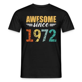 Légendaire depuis 1972 - tout simplement génial! - T-shirt homme - noir - Devant - AI Model Male 178 light (178cm)