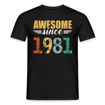 Imbattable depuis 1981: Vous êtes tout simplement fantastique - T-shirt homme - noir - Devant - AI Model Male 178 light (178cm)