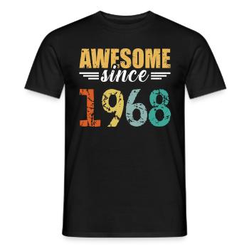 Légendaire depuis 1968 - tout simplement génial! - T-shirt homme - noir - Devant - AI Model Male 178 light (178cm)