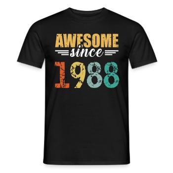 Tout simplement génial depuis 1988 - toujours imbattable - T-shirt homme - noir - Devant - AI Model Male 178 light (178cm)