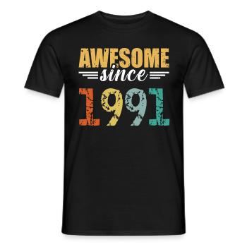 Imbattable depuis 1991 : Vous êtes tout simplement fantastique - T-shirt homme - noir - Devant - AI Model Male 178 light (178cm)