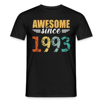 Since 1993: the definition of great! - Men's T-Shirt - black - Front - AI Model Male 178 light (178cm)