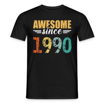 Légendaire depuis 1990 - tout simplement génial! - T-shirt homme - noir - Devant - AI Model Male 178 light (178cm)