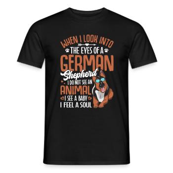 Sheepdog - Men's T-Shirt - black - Front - AI Model Male 178 light (178cm)