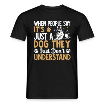 Sheepdog - Men's T-Shirt - black - Front - AI Model Male 178 light (178cm)
