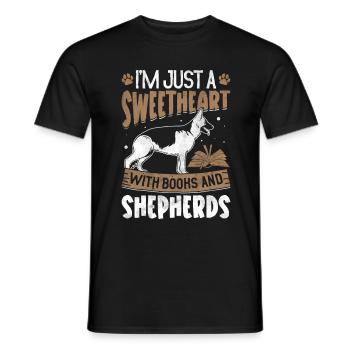 Sheepdog - Men's T-Shirt - black - Front - AI Model Male 178 light (178cm)