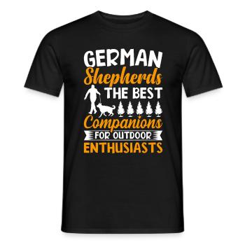 Chien Berger Allemand Cadeau - T-shirt homme - noir - Devant - AI Model Male 178 light (178cm)