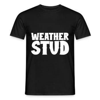 Weather Stud - Männer T-Shirt - Schwarz - Vorne - AI Model Male 178 light (178cm)