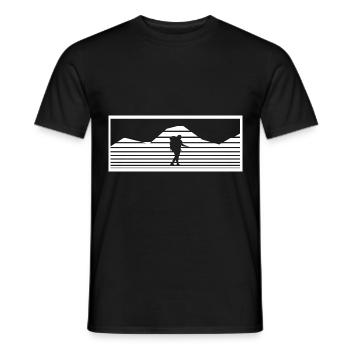 Berg - Wanderer - (3) - Männer T-Shirt - Schwarz - Vorne - AI Model Male 178 light (178cm)