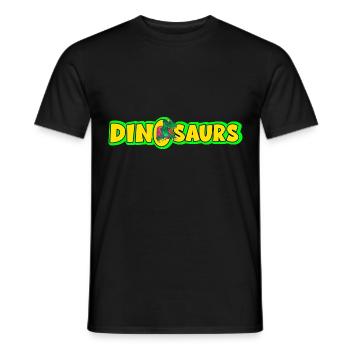 Here comes trouble dino für eine Dinosaurier - Männer T-Shirt - Schwarz - Vorne - AI Model Male 178 light (178cm)