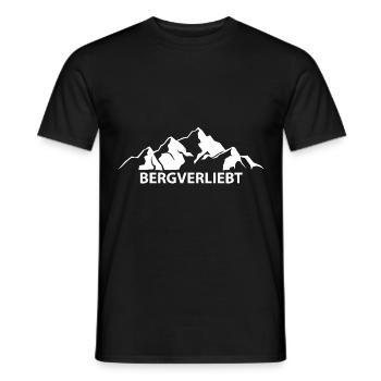Bergverliebt - (8) - Männer T-Shirt - Schwarz - Vorne - AI Model Male 178 light (178cm)
