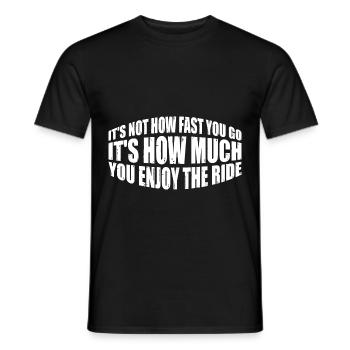 C’est à quel point vous appréciez The Ride 4 - T-shirt homme - noir - Devant - AI Model Male 178 light (178cm)