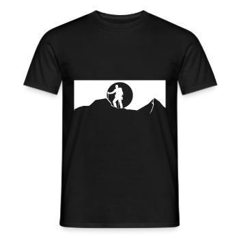 Montagne - Randonnée - (6) - T-shirt homme - noir - Devant - AI Model Male 178 light (178cm)