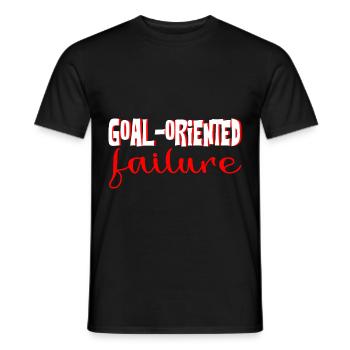 Goal Oriented Failure 4 - Men's T-Shirt - black - Front - AI Model Male 178 light (178cm)