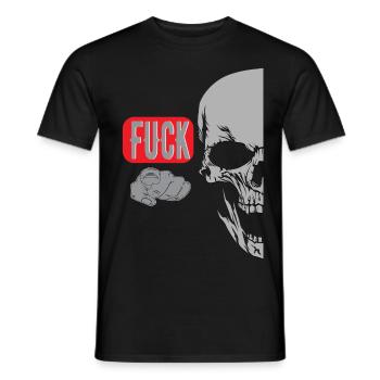 Index Doigt Disant Crâne - T-shirt homme - noir - Devant - AI Model Male 178 light (178cm)
