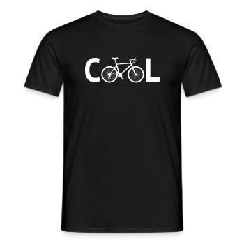 cooles fahrrad radfahrer t-shirt radfahren cooles - Männer T-Shirt - Schwarz - Vorne - AI Model Male 178 light (178cm)