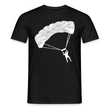 Parapente - (1) - T-shirt homme - noir - Devant - AI Model Male 178 light (178cm)