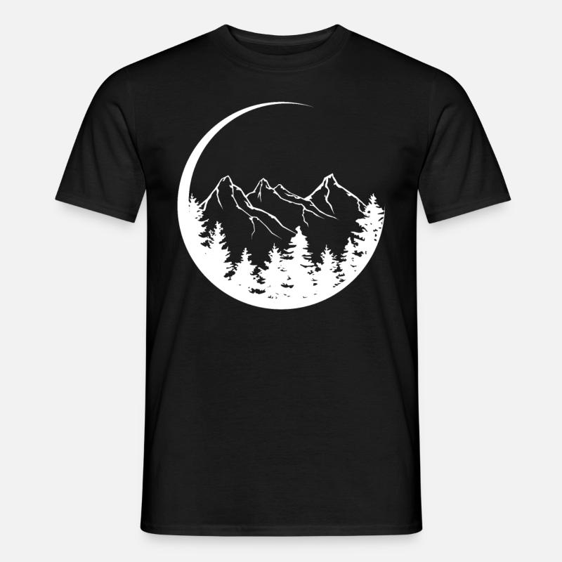 Kreisel - Berg - (4) - Männer T-Shirt - Schwarz