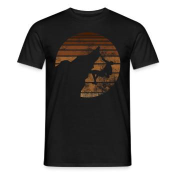 Retro - Climbing - - Men's T-Shirt - black - Front - AI Model Male 178 light (178cm)