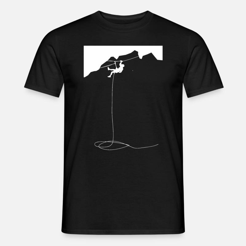 Klettern - (3) - Männer T-Shirt - Schwarz
