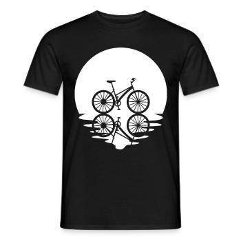 Kreis und Reflexion - Radfahren - - Männer T-Shirt - Schwarz - Vorne - AI Model Male 178 light (178cm)